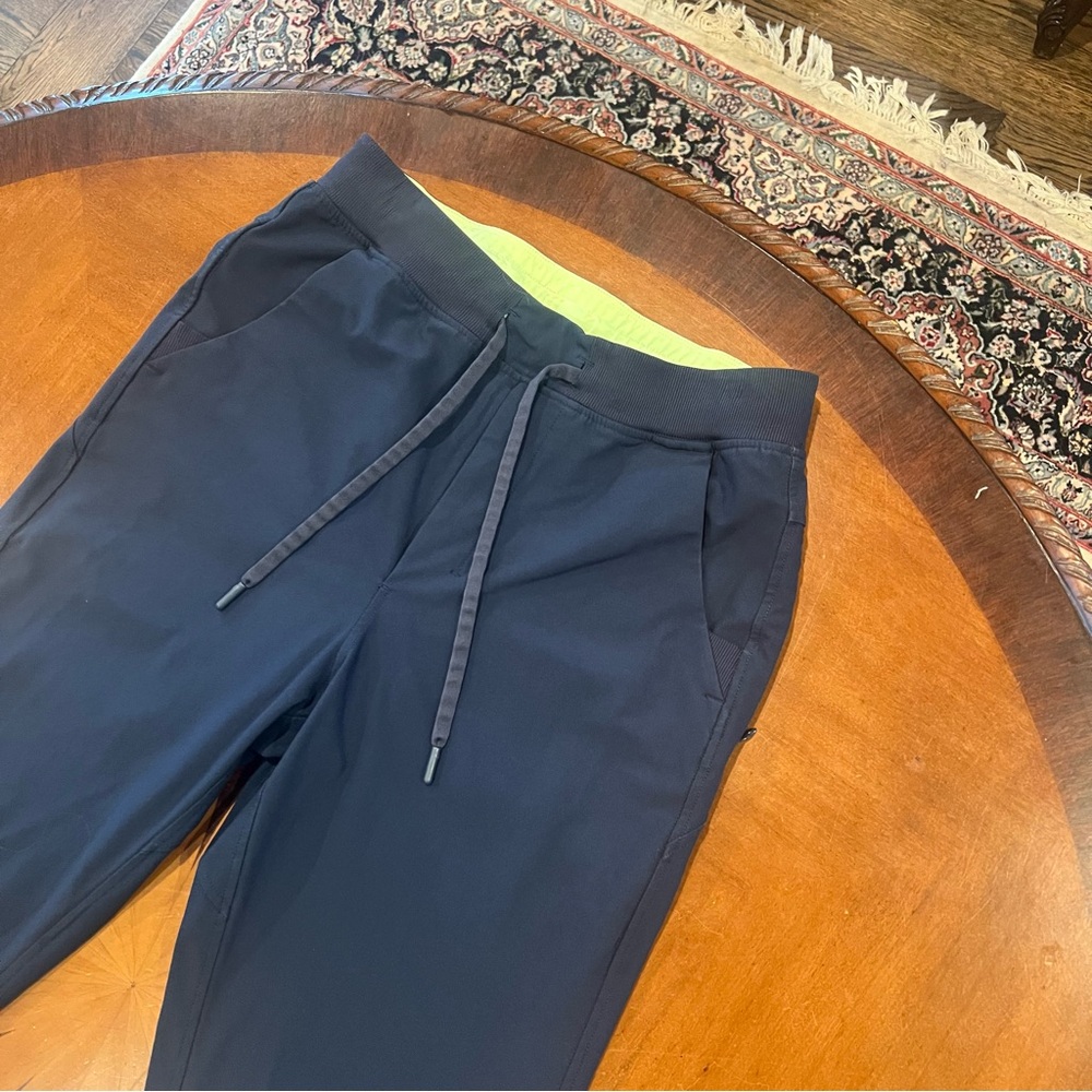 Birddogs Men’s Gabe Ruths Slim Fit Joggers Navy Large Lined Drawstring Pant - Picture 4 of 14